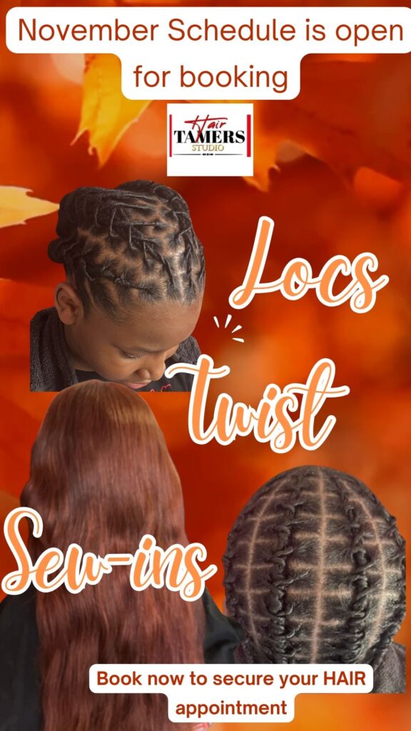 November-schedule Our calendar is open for booking for November Book Now